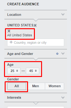 Facebook Audience Insights tool for Facebook Interests Targeting 